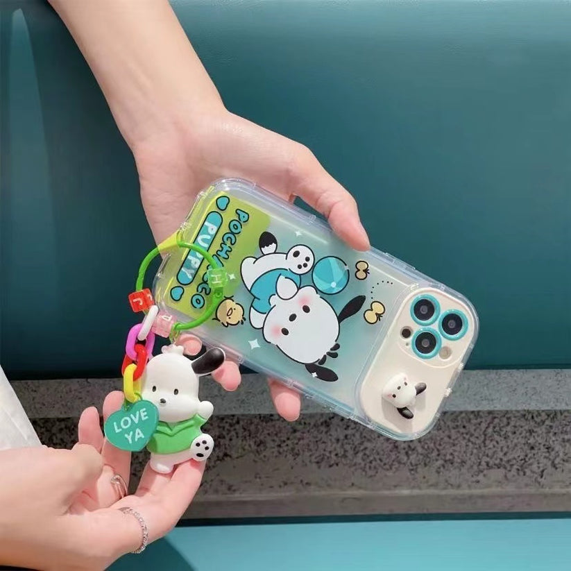 Sanrio Phone Case with Mirror& Dangle Charm