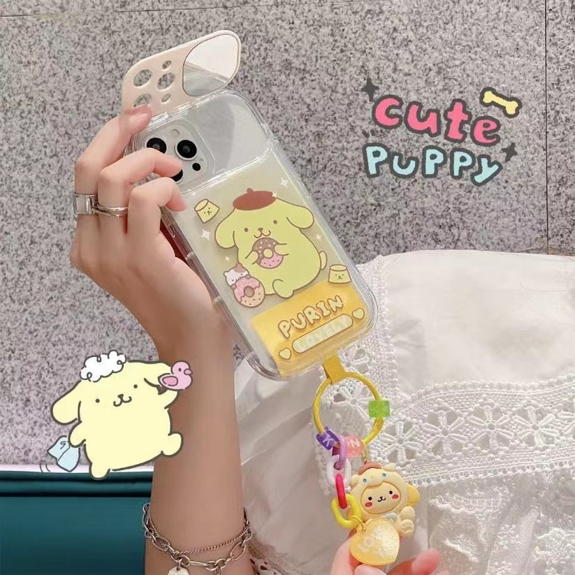 Sanrio Phone Case with Mirror& Dangle Charm
