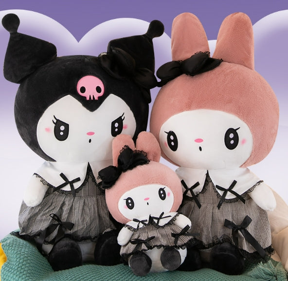 Kuromi and My melody Dark Gothic Plush Toys
