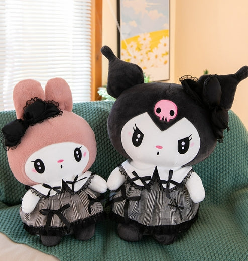 Kuromi and My melody Dark Gothic Plush Toys