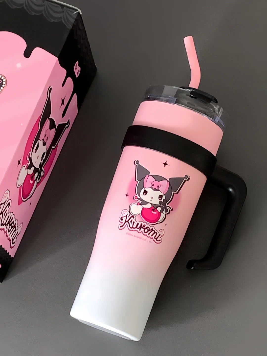 Kuromi Cherry Insulated Water Bottle 1200ml