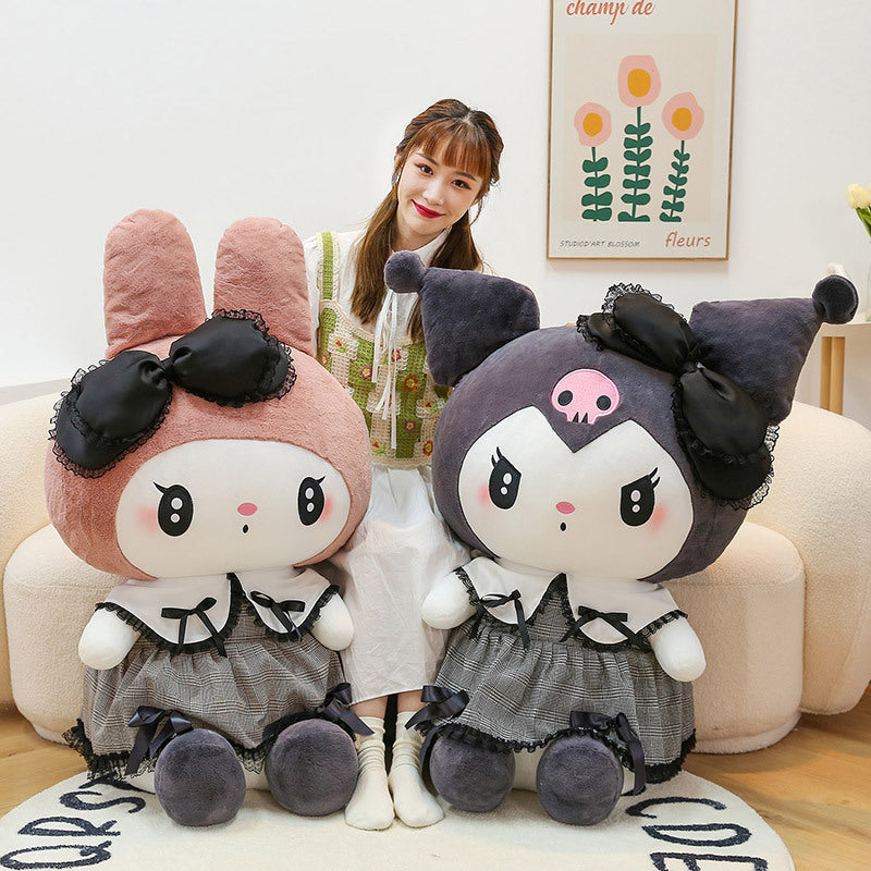 Kuromi and My melody Dark Gothic Plush Toys