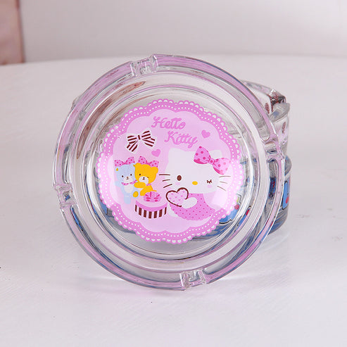 Sanrio glass ashtray