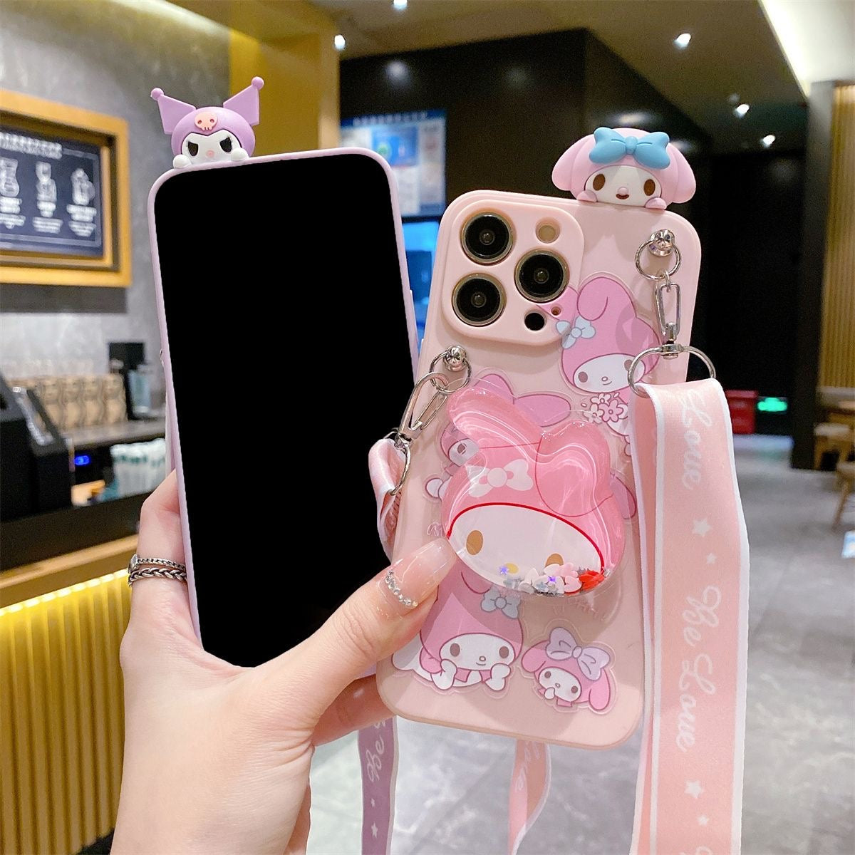 Kuromi and My melody phone case