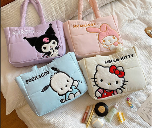 Sanrio Down-filled Fabric Tote Bag Shoulder tote bag