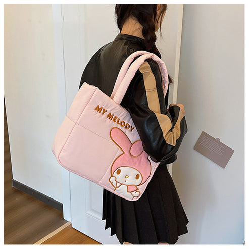 Sanrio Down-filled Fabric Tote Bag Shoulder tote bag