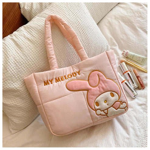 Sanrio Down-filled Fabric Tote Bag Shoulder tote bag