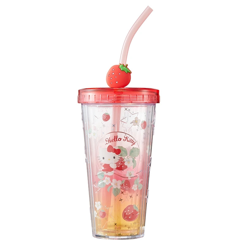 Sanrio Flower Party Series Straw Cup 420ml