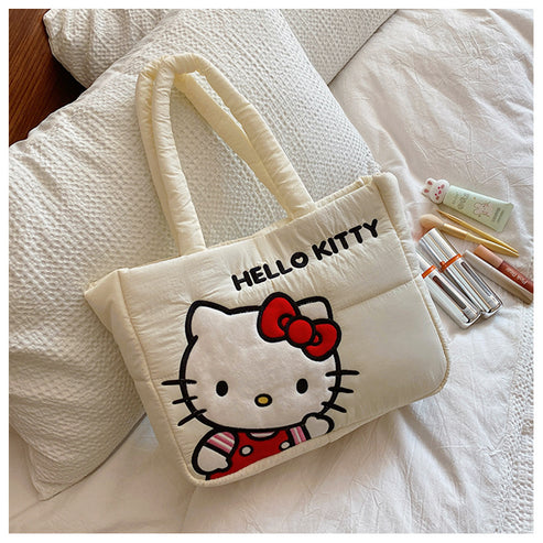 Sanrio Down-filled Fabric Tote Bag Shoulder tote bag