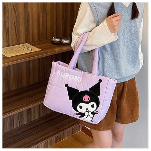 Sanrio Down-filled Fabric Tote Bag Shoulder tote bag