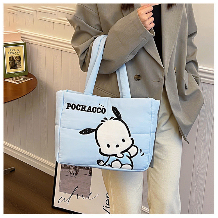 Sanrio Down-filled Fabric Tote Bag Shoulder tote bag